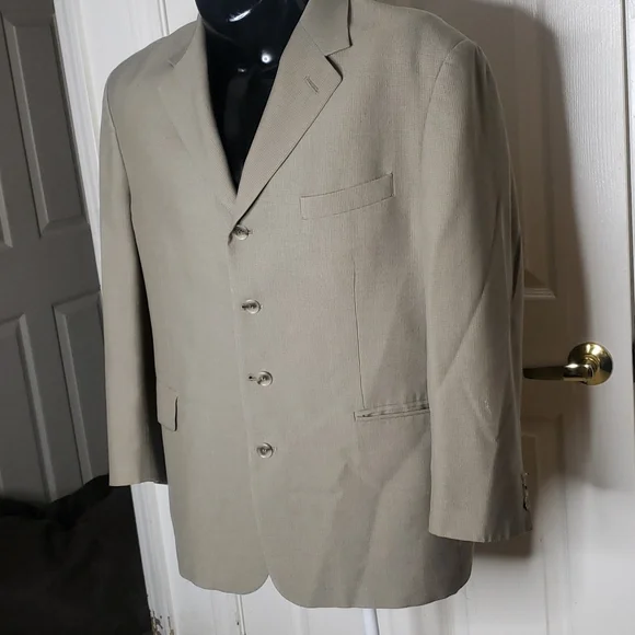 Claudio Morelli Beige Blazer Size 44R - Picture 2 of 5